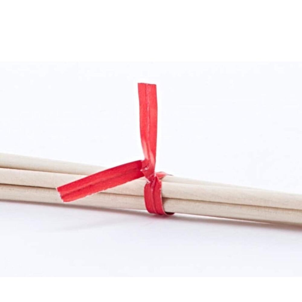 4000 Red Paper Twist Ties 12" x 5/32", Reusable, Wire Inside, Sturdy